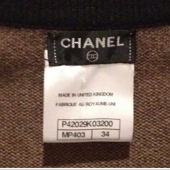 Authentic CHANEL “CC” Logo Sweater Coat Jacket 34 - Picture 10 of 10